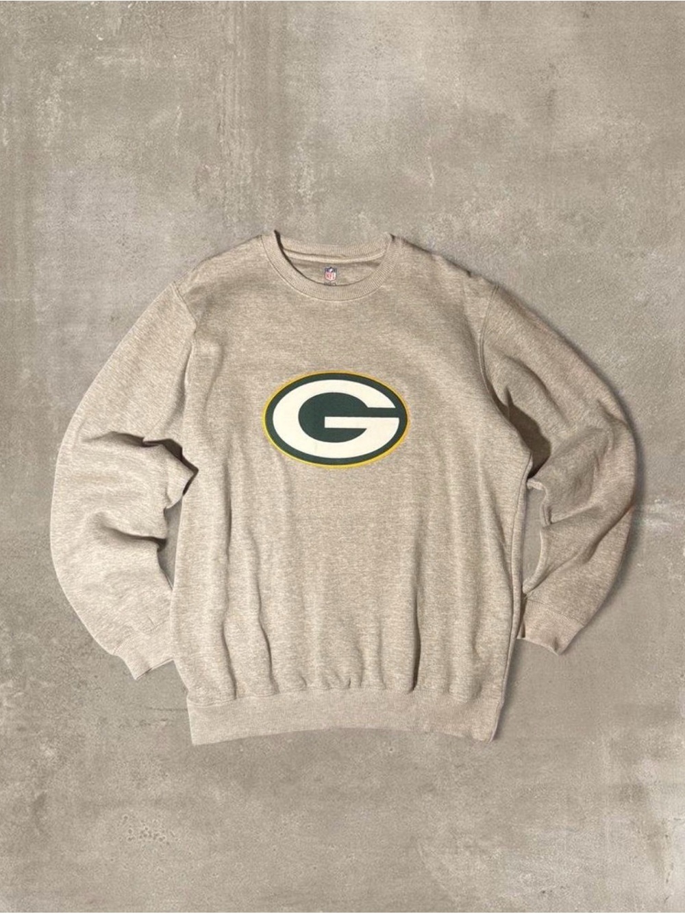 NFL Green Bay Packers gray cotton crewneck sweatshirt